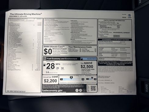 New 2026 BMW X1 xDrive28i w/ Convenience Package AWD/4WD image 17