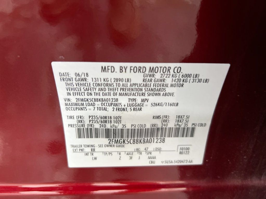 Used 2019 Ford Flex SEL w/ Equipment Group 202A FWD image 30