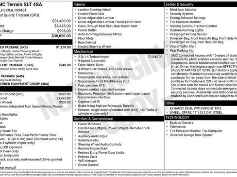 Used 2018 GMC Terrain SLT w/ Preferred Package image 58