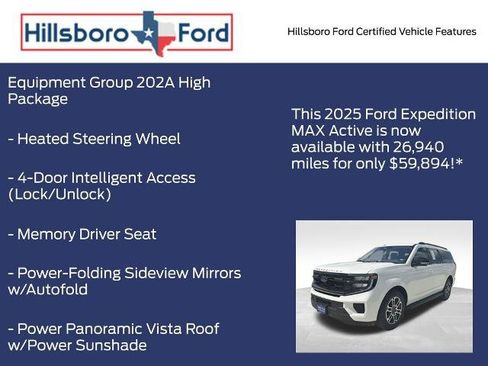 Certified 2025 Ford Expedition Max Active AWD/4WD image 13