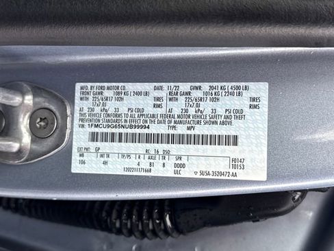 Used 2022 Ford Escape SE w/ Convenience Package image 27