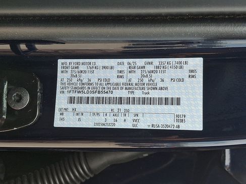Certified 2025 Ford F150 Lariat w/ Equipment Group 501A Mid AWD/4WD image 27