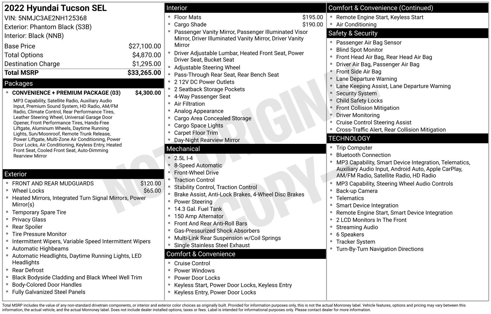 Certified 2022 Hyundai Tucson SEL w/ Convenience + Premium Package FWD image 40