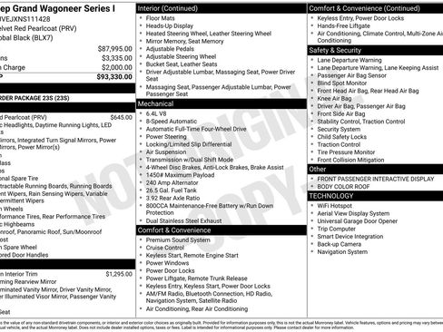 Used 2022 Jeep Grand Wagoneer Series I image 41