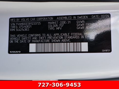 Used 2024 Volvo XC90 T8 Plus w/ Protection Package Premier AWD/4WD image 28