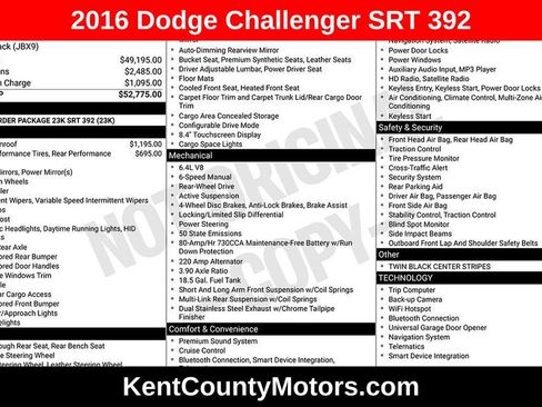 Used 2016 Dodge Challenger SRT image 1