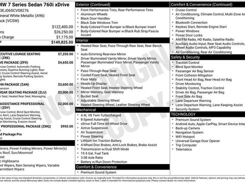 Certified 2025 BMW 760i xDrive image 49