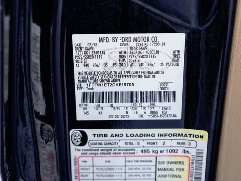 Used 2012 Ford F150 King Ranch w/ Off Road Pkg image 28