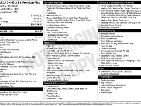 Certified 2024 MAZDA CX-50 AWD 2.5 S w/ Cargo Package image 32