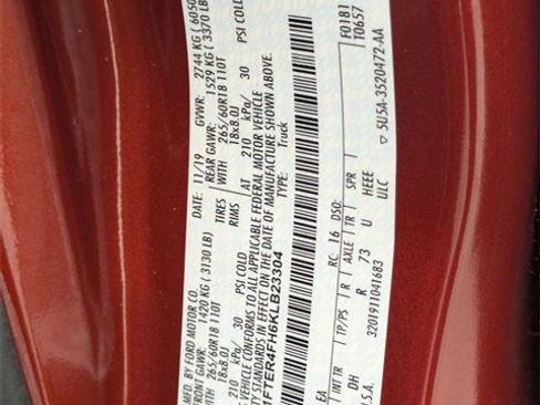 Used 2019 Ford Ranger Lariat w/ Equipment Group 501A Mid image 40