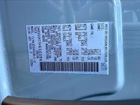 New 2026 Nissan Frontier PRO-4X w/ Pro-4x Convenience Package image 14