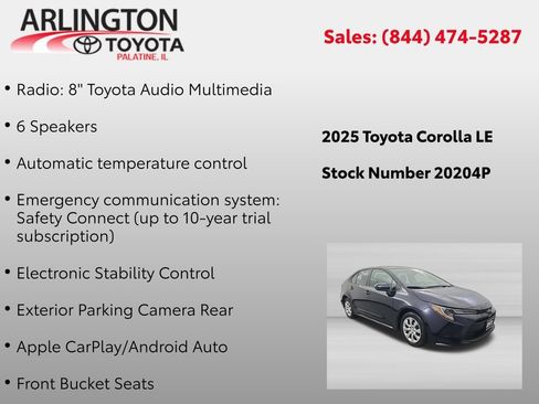 Used 2025 Toyota Corolla LE FWD image 4