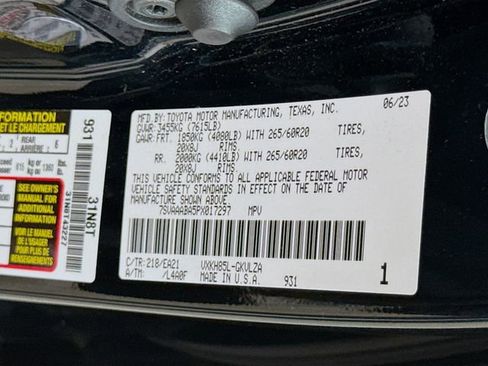 Used 2023 Toyota Sequoia Limited image 34