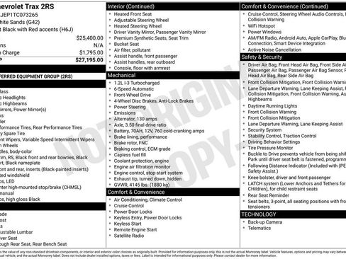 New 2026 Chevrolet Trax RS FWD image 10
