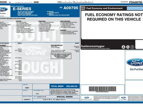 Used 2015 Ford E-450 and Econoline 450 Super Duty w/ Shuttle Bus Prep Package image 15