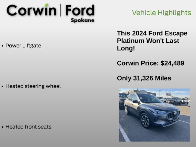 Used 2024 Ford Escape Platinum AWD/4WD image 12