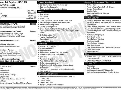 Used 2022 Chevrolet Equinox RS w/ Infotainment Package AWD/4WD image 11