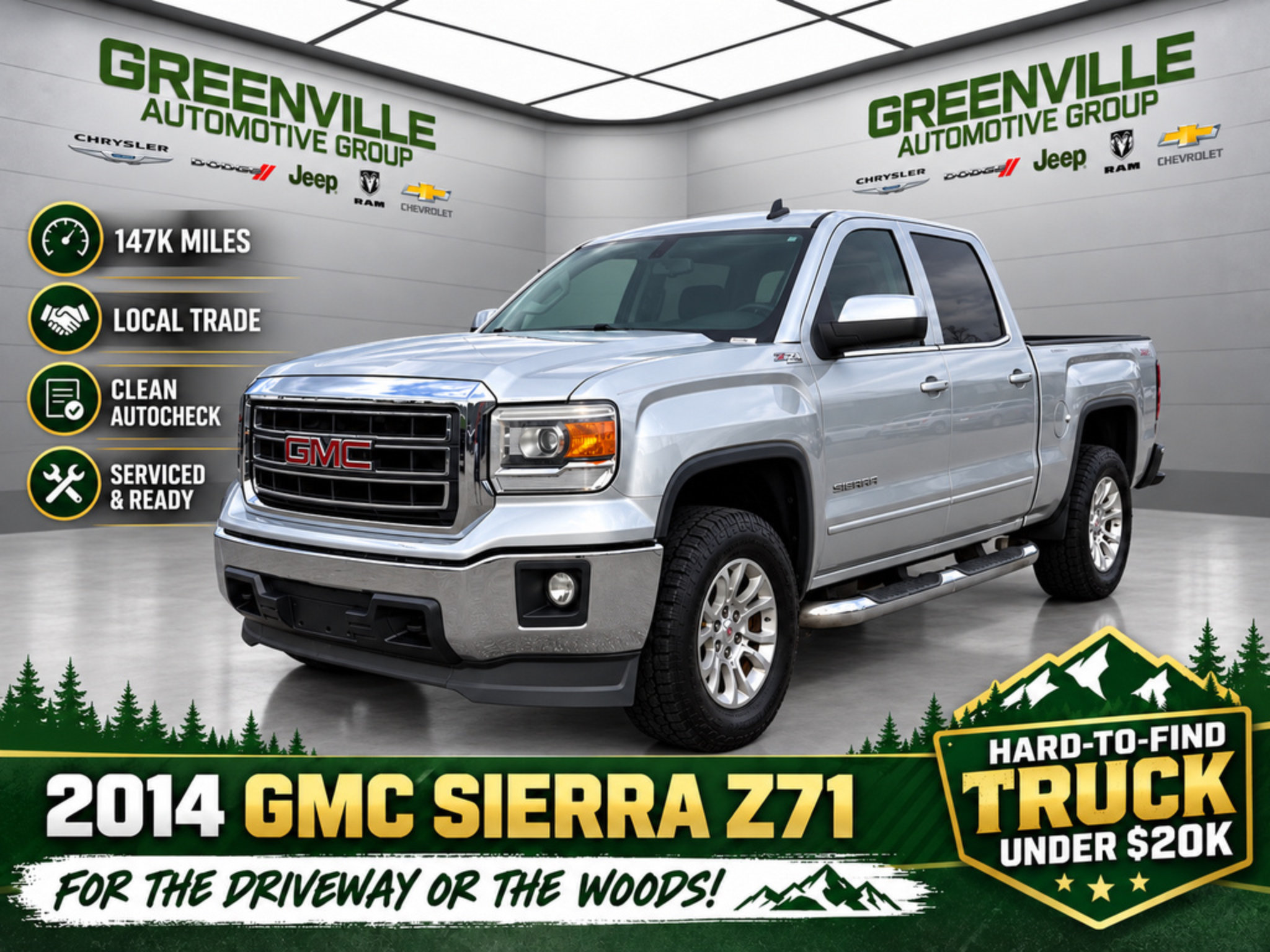 Used 2014 GMC Sierra 1500 SLE w/ SLE Value Package AWD/4WD image 1