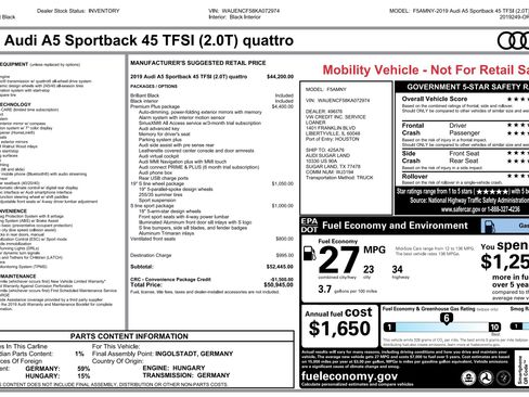 Used 2019 Audi A5 2.0T Premium Plus w/ Premium Plus AWD/4WD image 18