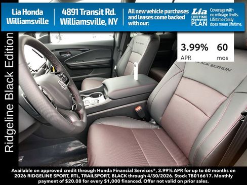New 2026 Honda Ridgeline Black Edition image 14