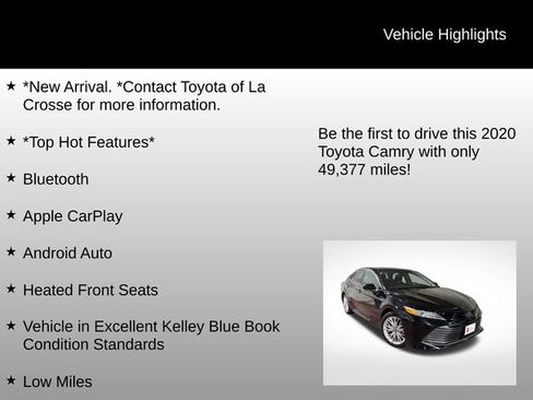 Used 2020 Toyota Camry XLE image 6