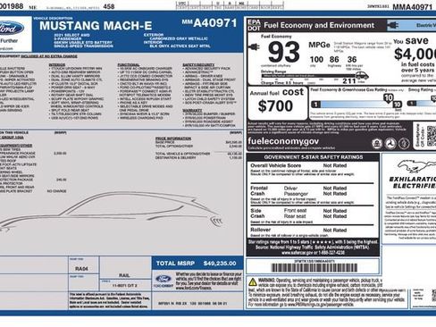 Used 2021 Ford Mustang Mach-E Select w/ Comfort/Appearance Package AWD/4WD image 29
