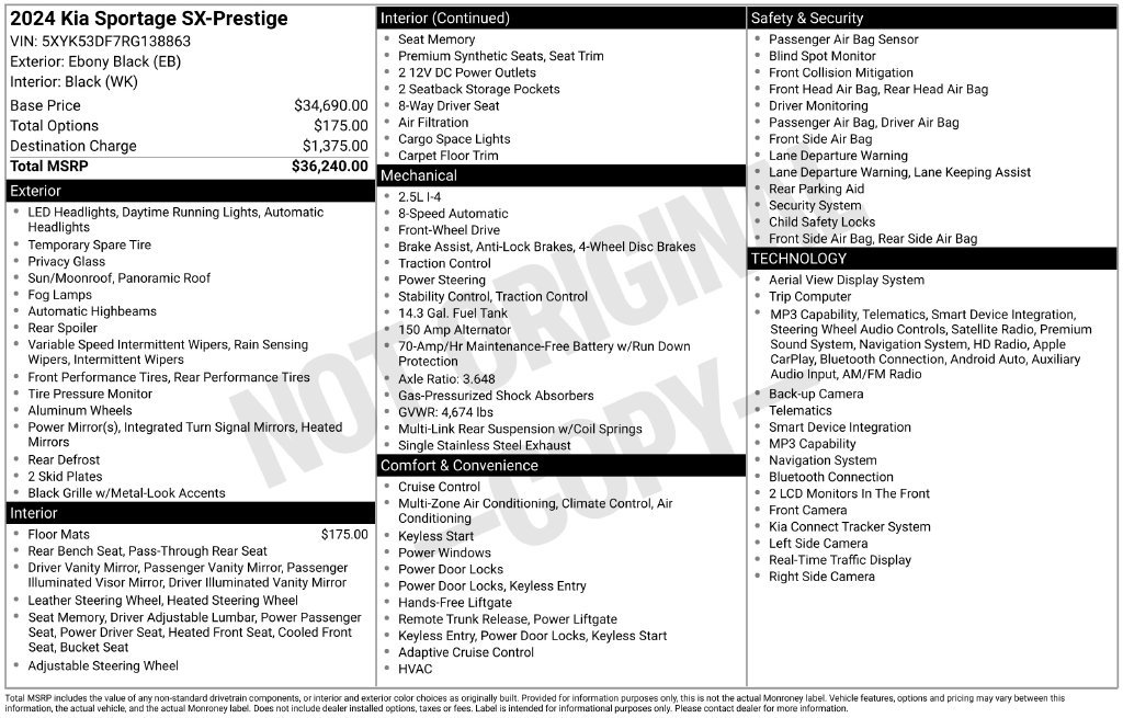 Used 2024 Kia Sportage SX FWD image 26