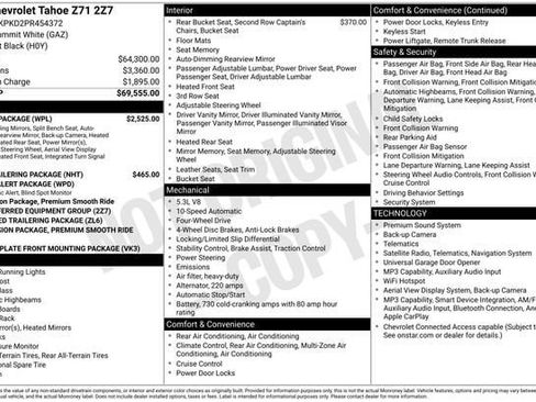 Used 2023 Chevrolet Tahoe Z71 w/ Luxury Package AWD/4WD image 4