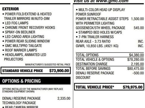Used 2025 GMC Sierra 2500 Denali w/ Denali Reserve Package AWD/4WD image 2