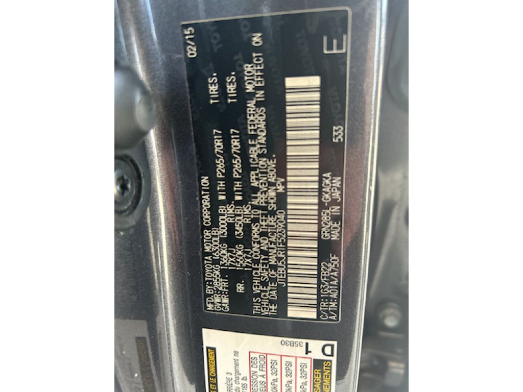 Used 2015 Toyota 4Runner SR5 AWD/4WD image 17