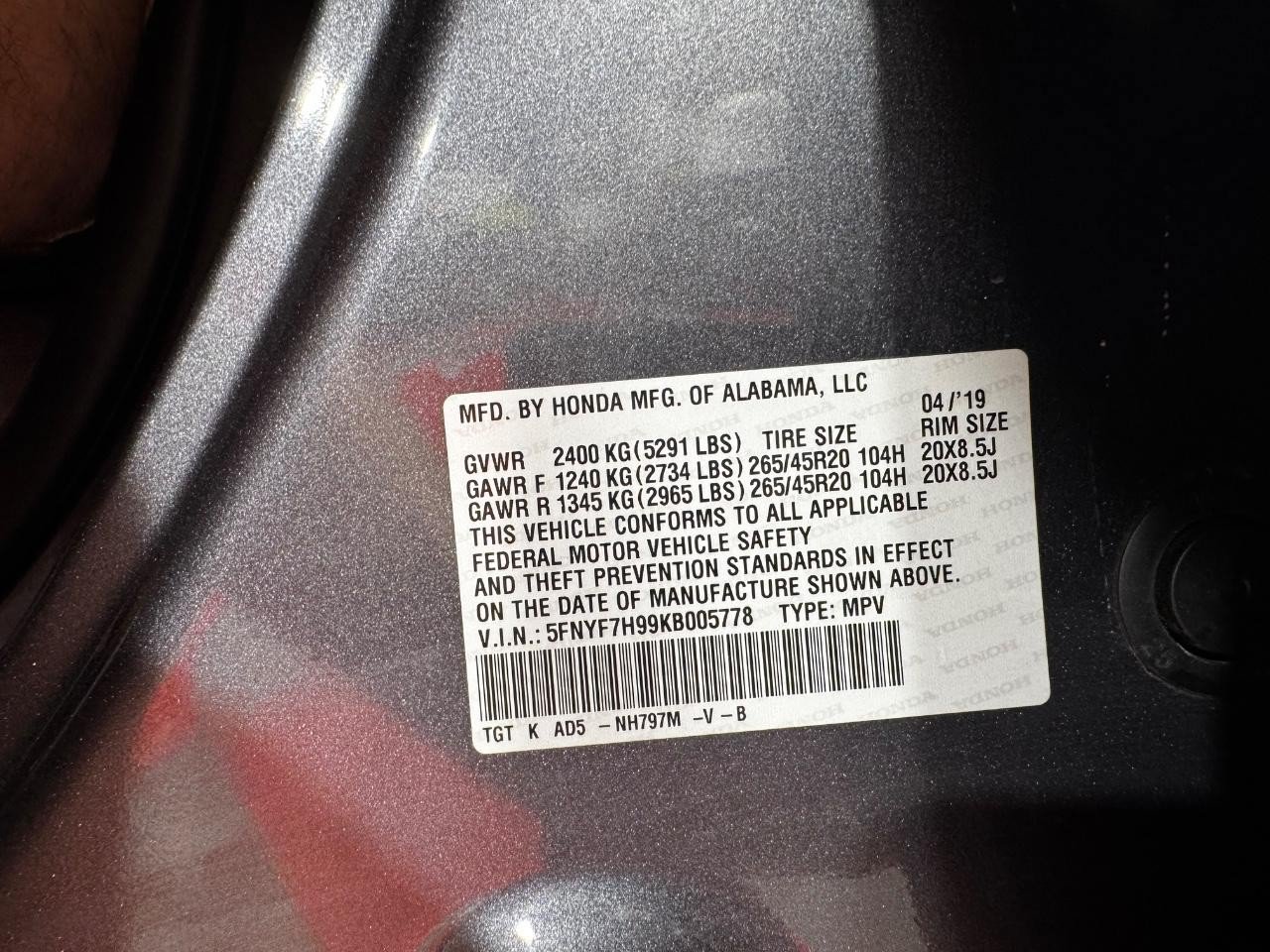 Used 2019 Honda Passport Touring image 31