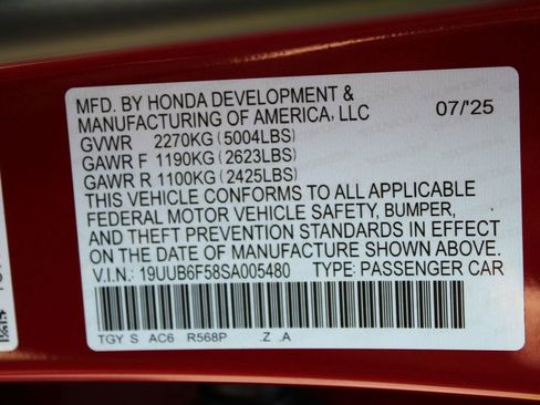 New 2025 Acura TLX SH-AWD w/ A-SPEC Pkg image 53