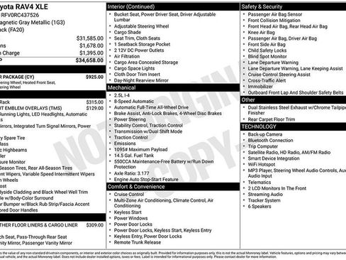 Used 2024 Toyota RAV4 XLE w/ Weather Package AWD/4WD image 21
