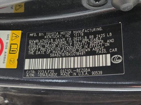 Used 2019 Lexus ES 350 F Sport w/ Accessory Package 2 image 24