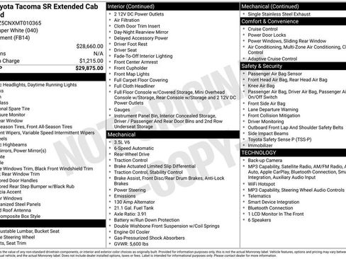 Used 2021 Toyota Tacoma SR RWD image 3