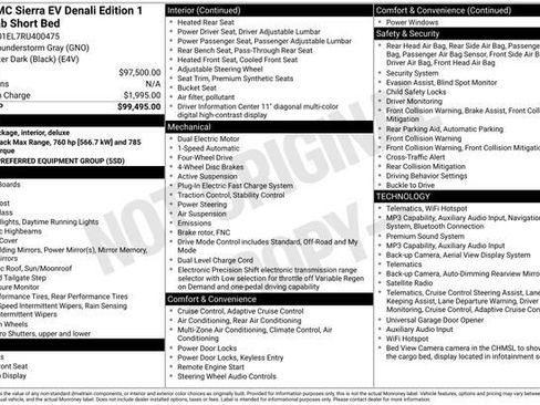 Used 2024 GMC Sierra EV Denali AWD/4WD image 3