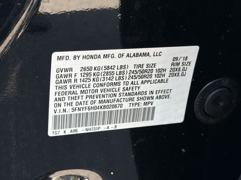 Used 2019 Honda Pilot Elite image 37