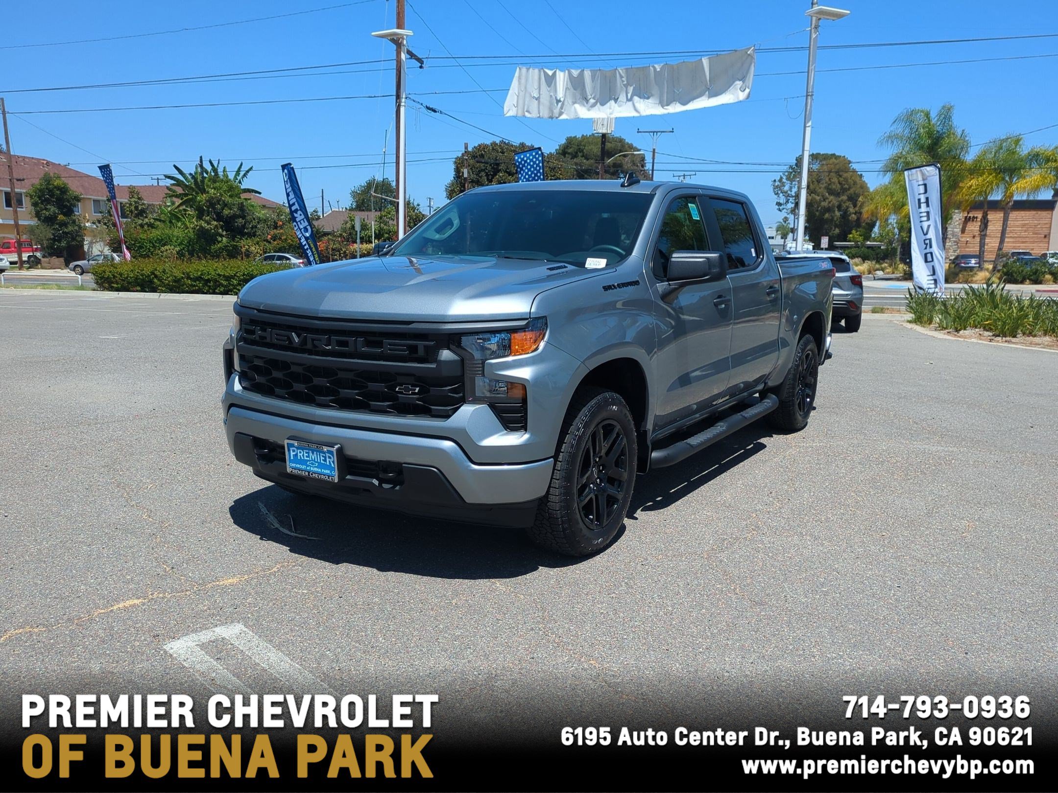 Used 2026 Chevrolet Silverado 1500 Custom w/ Turbomax Blackout Package AWD/4WD image 1
