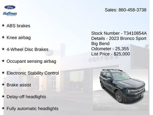 Used 2023 Ford Bronco Sport Big Bend image 20
