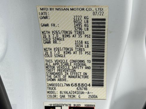 Used 2022 Nissan Frontier S image 32