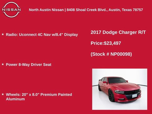 Used 2017 Dodge Charger R/T w/ Plus Group RWD image 11