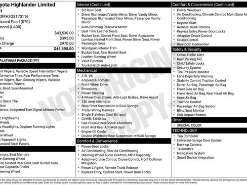 Used 2016 Toyota Highlander Limited Platinum FWD image 31