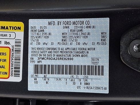 Certified 2025 Ford Bronco Sport Badlands AWD/4WD image 27