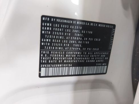 Used 2022 Volkswagen Tiguan SE image 35