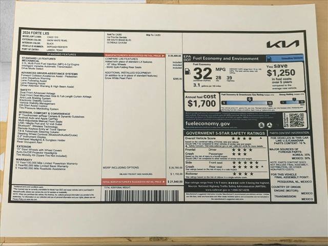 Used 2024 Kia Forte LXS FWD image 25