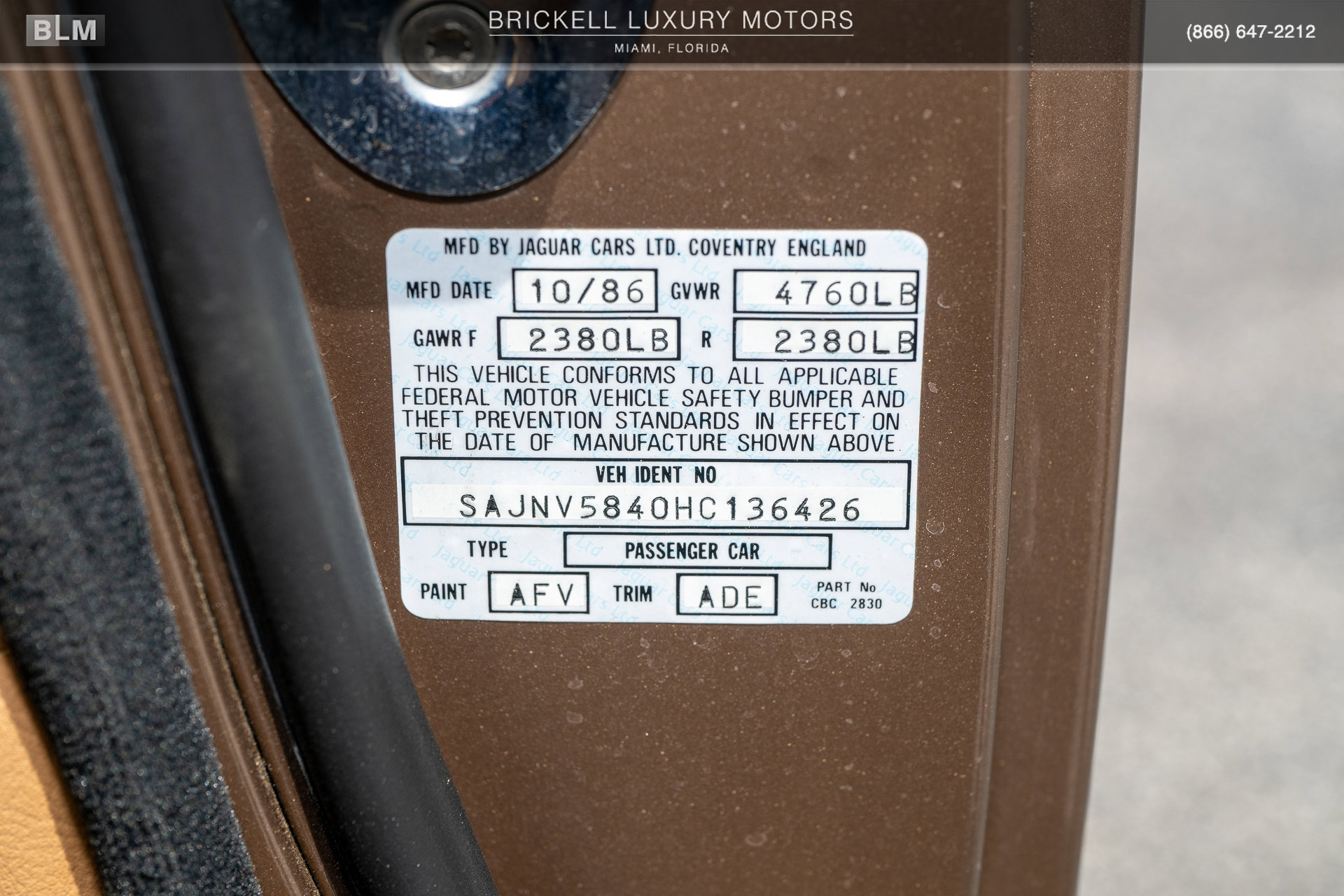 Used 1987 Jaguar XJS V12 Coupe RWD image 34