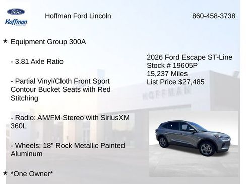 Certified 2026 Ford Escape ST-Line AWD/4WD image 6