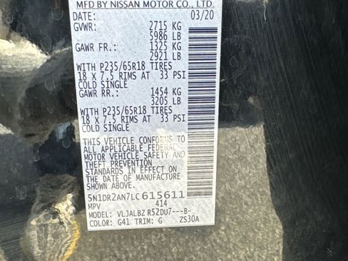 Used 2020 Nissan Pathfinder S image 32