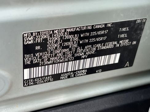 Used 2019 Toyota RAV4 XLE w/ Convenience Package AWD/4WD image 33