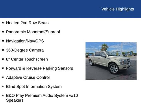 Used 2018 Ford F150 Platinum w/ Equipment Group 701A Luxury AWD/4WD image 13